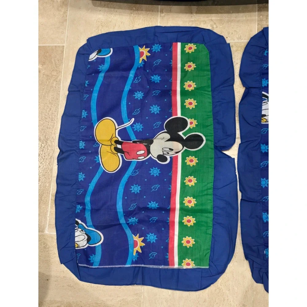 7 pc Set Disney Mickey Mouse Clubhouse Hanging Around Fitted Flat Pillowcases‎
